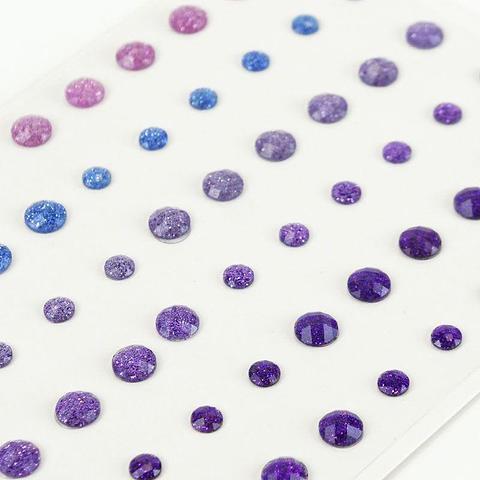 Value Craft Rhinestone Sticker, Bubble Purple/Pink/Silver
